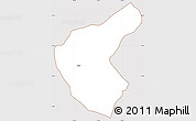 Classic Style Simple Map of Aregua, cropped outside
