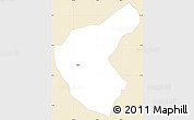 Classic Style Simple Map of Aregua, single color outside