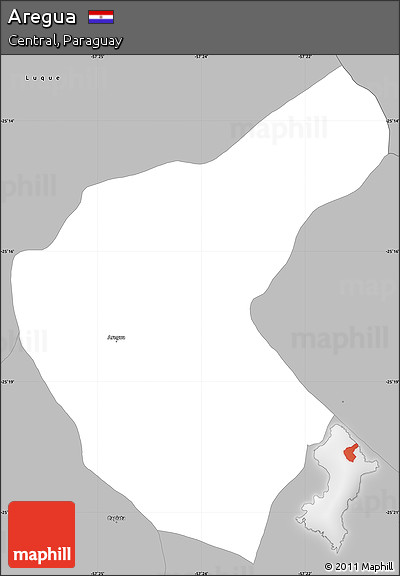 Gray Simple Map of Aregua