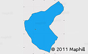 Political Simple Map of Aregua, cropped outside