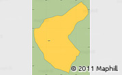 Savanna Style Simple Map of Aregua, cropped outside