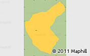 Savanna Style Simple Map of Aregua, single color outside