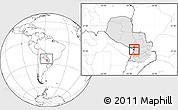 Blank Location Map of Asuncion (Is.), highlighted country, within the entire country