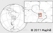 Blank Location Map of Asuncion (Is.), highlighted parent region, within the entire country