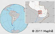 Gray Location Map of Asuncion (Is.), highlighted country, highlighted parent region