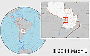 Gray Location Map of Asuncion (Is.), highlighted country