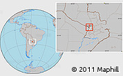 Gray Location Map of Asuncion (Is.), highlighted parent region