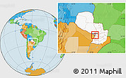 Political Location Map of Asuncion (Is.), highlighted country, within the entire country