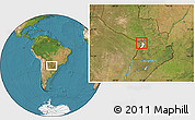 Satellite Location Map of Asuncion (Is.), highlighted parent region