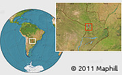 Satellite Location Map of Asuncion (Is.)