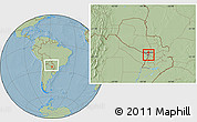 Savanna Style Location Map of Asuncion (Is.), within the entire country, hill shading