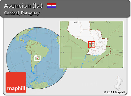 Savanna Style Location Map of Asuncion (Is.), highlighted country