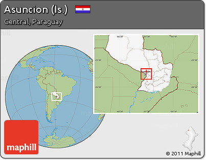 Savanna Style Location Map of Asuncion (Is.), highlighted country