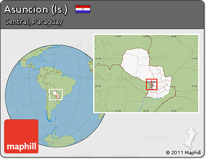 Savanna Style Location Map of Asuncion (Is.), highlighted country, highlighted parent region, within the entire country