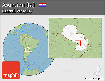 Savanna Style Location Map of Asuncion (Is.), highlighted country, highlighted parent region, within the entire country