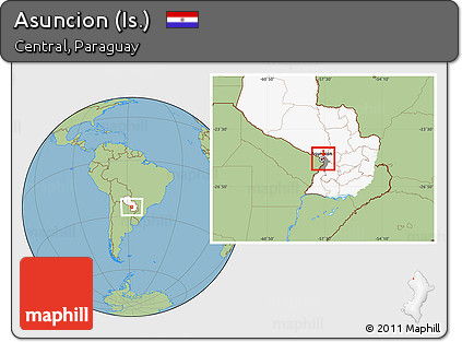 Savanna Style Location Map of Asuncion (Is.), highlighted country, highlighted parent region