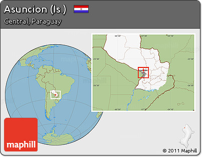 Savanna Style Location Map of Asuncion (Is.), highlighted country, highlighted parent region