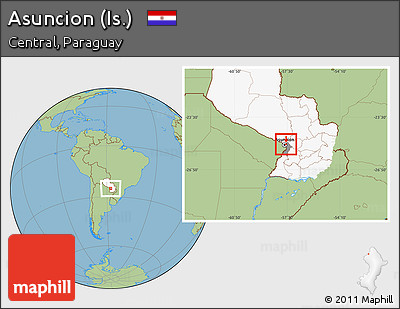 Savanna Style Location Map of Asuncion (Is.), highlighted country, highlighted parent region