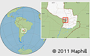 Savanna Style Location Map of Asuncion (Is.), highlighted country, highlighted parent region