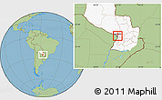 Savanna Style Location Map of Asuncion (Is.), highlighted country