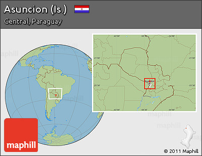 Savanna Style Location Map of Asuncion (Is.), highlighted parent region, within the entire country