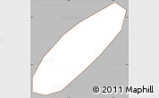 Gray Simple Map of Asuncion (Is.), cropped outside