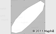 Gray Simple Map of Asuncion (Is.)