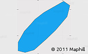 Political Simple Map of Asuncion (Is.), cropped outside