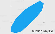 Political Simple Map of Asuncion (Is.), single color outside, borders and labels