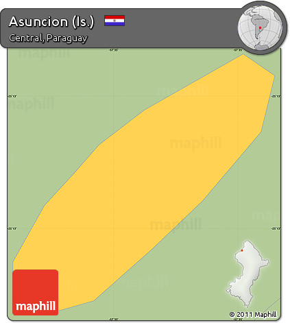 Savanna Style Simple Map of Asuncion (Is.)