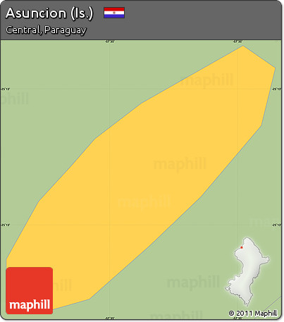 Savanna Style Simple Map of Asuncion (Is.)