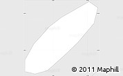 Silver Style Simple Map of Asuncion (Is.)