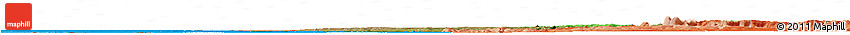 Satellite Horizon Map of Central, political shades outside