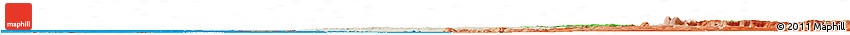 Shaded Relief Horizon Map of Central, political shades outside