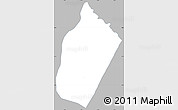 Gray Simple Map of Lambare, single color outside