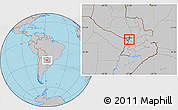 Gray Location Map of Limpio