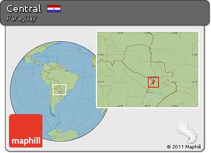 Savanna Style Location Map of Central, within the entire country
