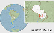 Savanna Style Location Map of Central, highlighted country, within the entire country, hill shading