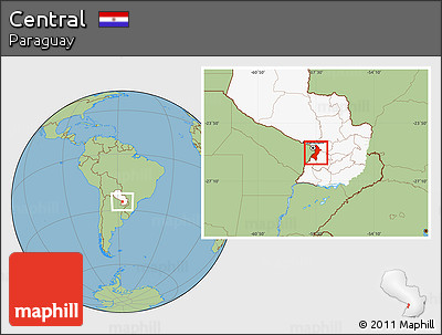 Savanna Style Location Map of Central, highlighted country