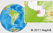 Physical Location Map of M. Roque Alonso, highlighted country, highlighted parent region