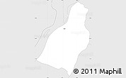 Silver Style Simple Map of M. Roque Alonso