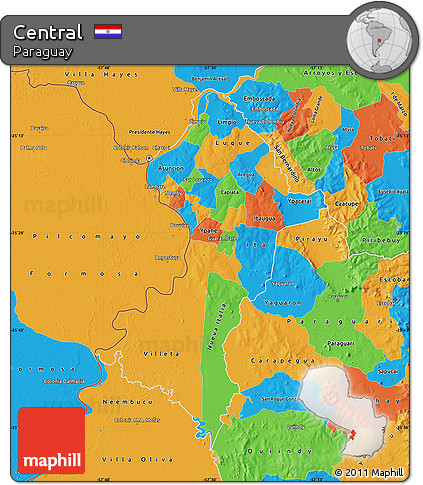 Political Map of Central