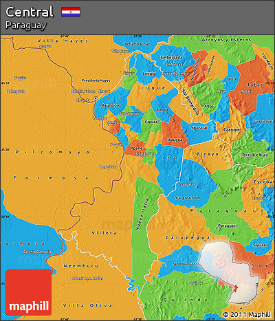 Political Map of Central