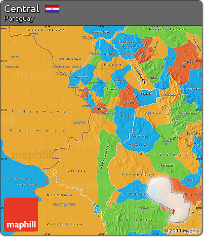 Political Map of Central