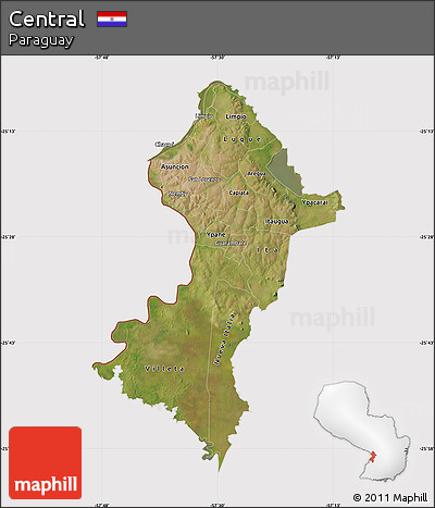 Satellite Map of Central, cropped outside