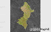 Satellite Map of Central, darken, desaturated