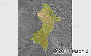 Satellite Map of Central, desaturated