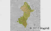 Satellite Map of Central, lighten, desaturated