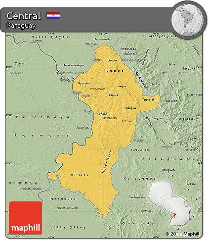 Savanna Style Map of Central