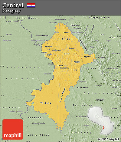 Savanna Style Map of Central